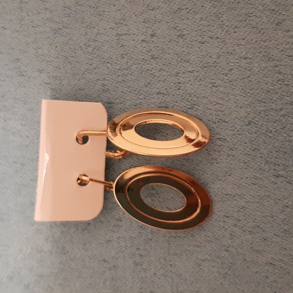 Earrings, color: gold. New, never used.